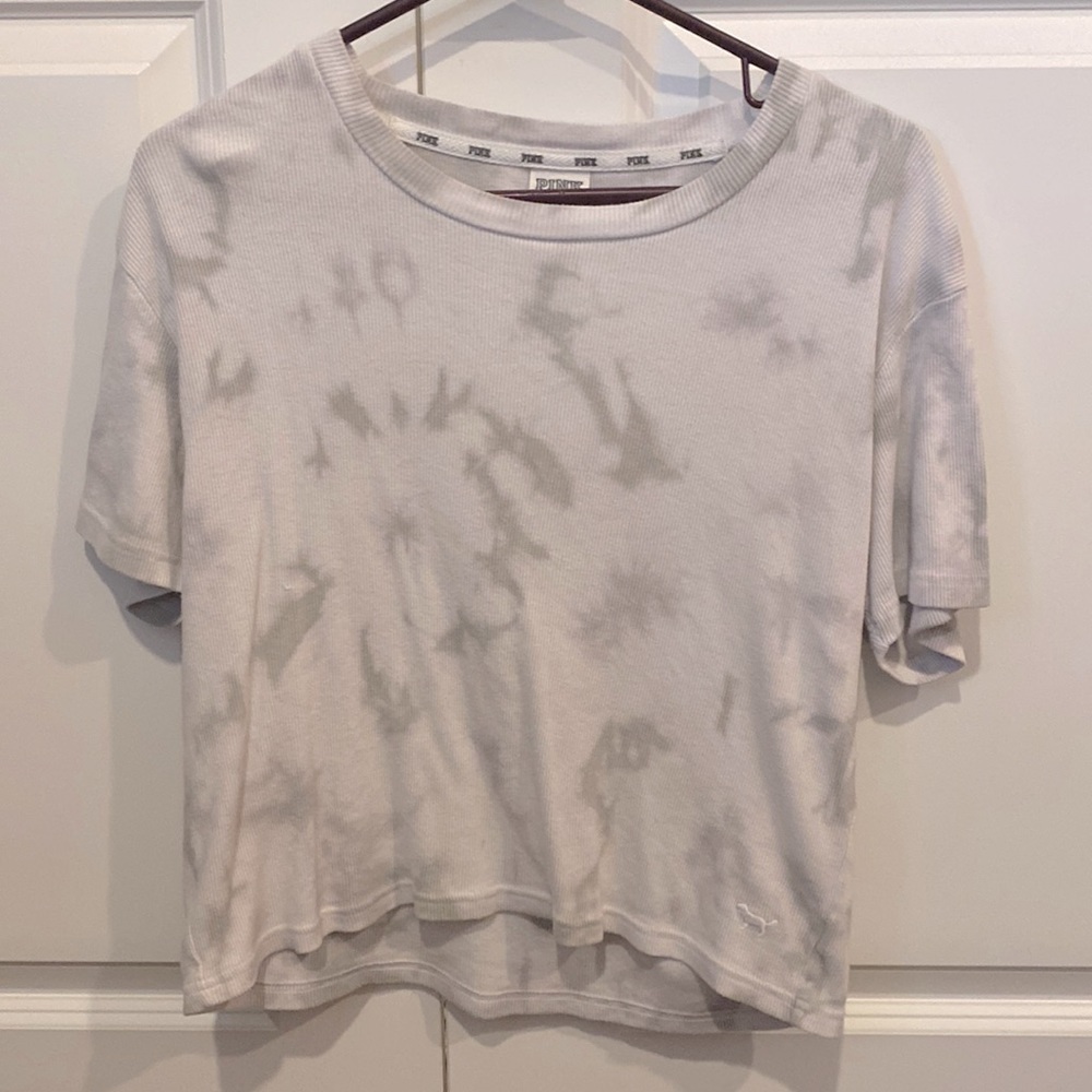 PINK tie dyed lose fit t shirt